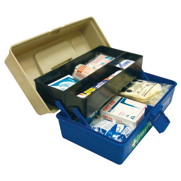 Work Vehicle First Aid Kit, Large, Complete Set In Plastic Case