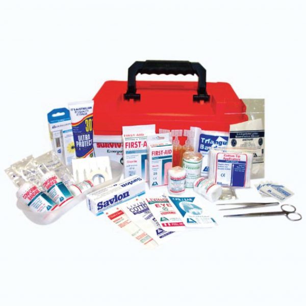 Marine First Aid Kit, Complete Set In Plastic Case