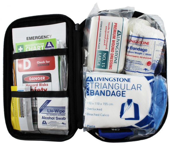 Everyday Use First Aid Kit, Complete Set In Blue Oxford Cloth Pouch