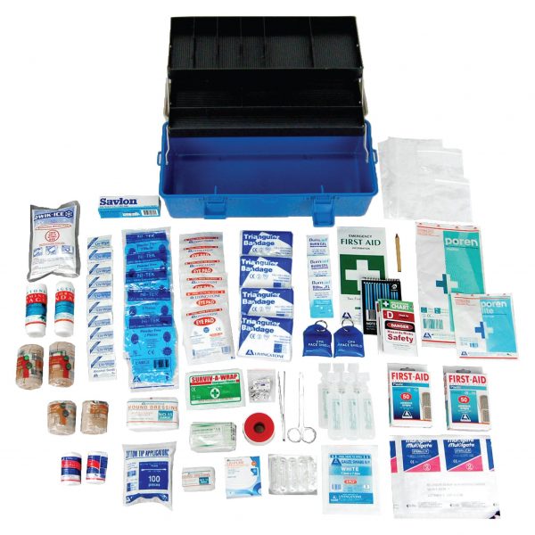 Victoria Standard First Aid Kit, Complete Set In Plastic Case