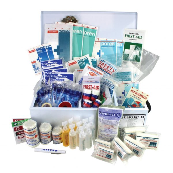Western Australia High Risk First Aid Kit, Complete Set In Metal Case