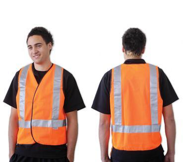 Livingstone - Safety Vest, H Back Reflective Pattern, Orange, Day/Night ...